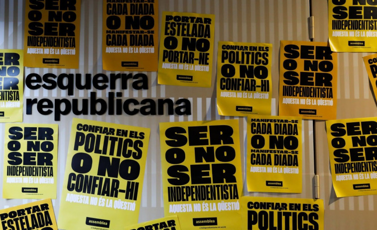 La ANC empapela las sedes de Junts, ERC y la CUP para exigir el fin del 