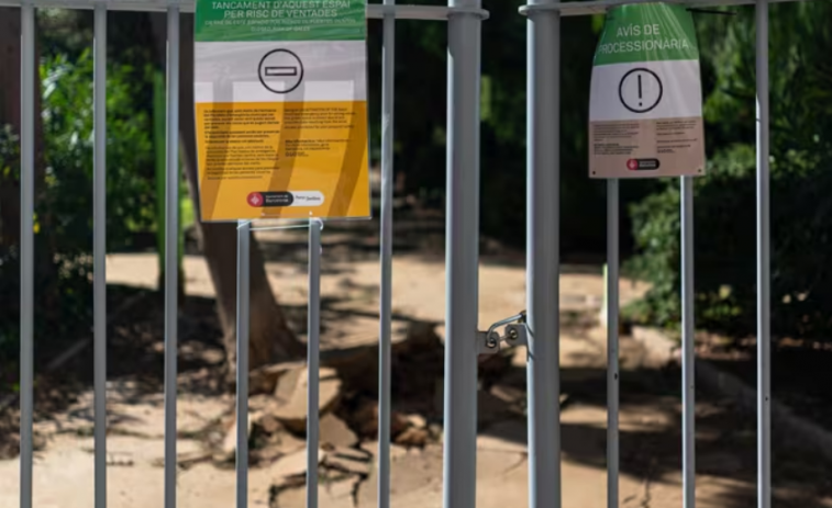 Barcelona activa la alerta por fuertes vientos y cierra parques y jardines de la ciudad