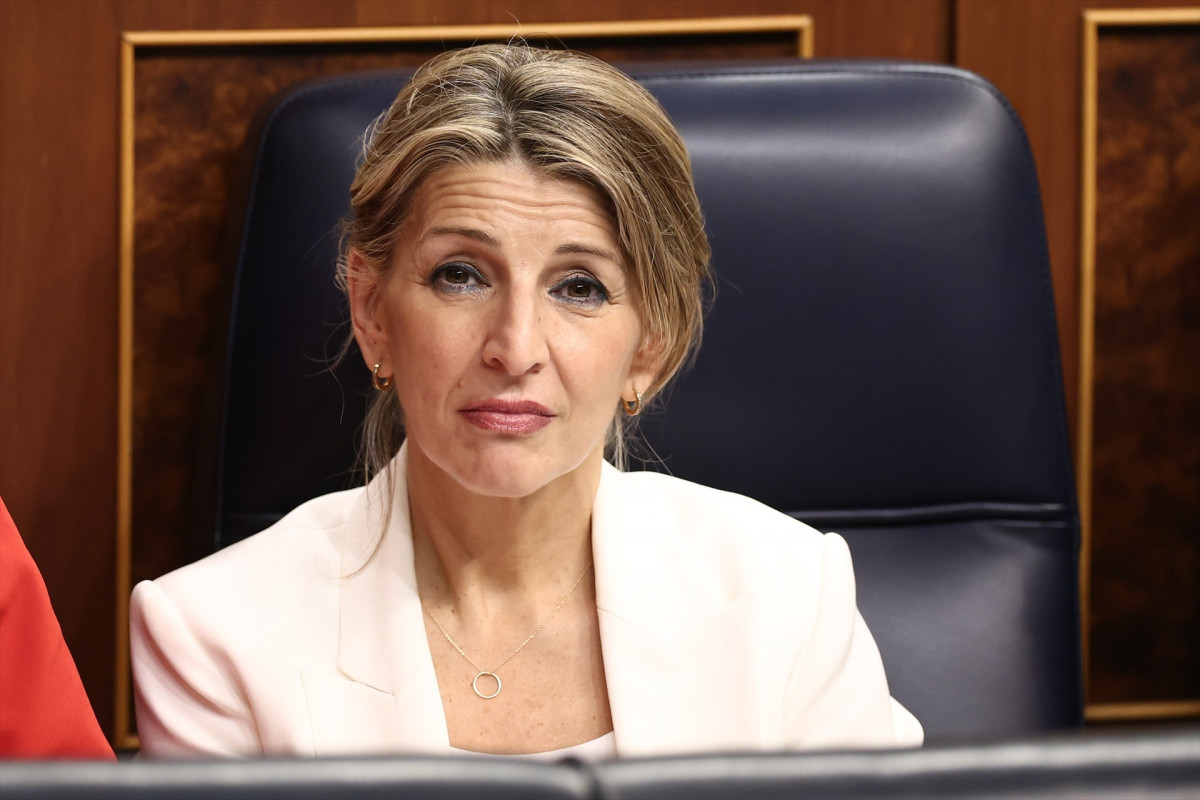 EuropaPress 7282974 vicepresidenta segunda ministra trabajo economia social yolanda diaz sesion