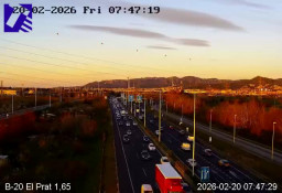 Importantes retenciones de tráfico en los accesos a Barcelona desde el Baix Llobregat