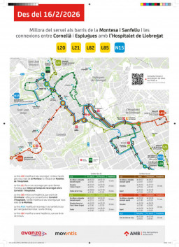 Cambios en el bus de Esplugues: Montesa estrena nuevos recorridos y más frecuencia desde esta semana