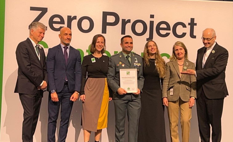 Guardia Civil y Fundación ONCE, galardonadas en Viena por su guía comunicativa de pictogramas