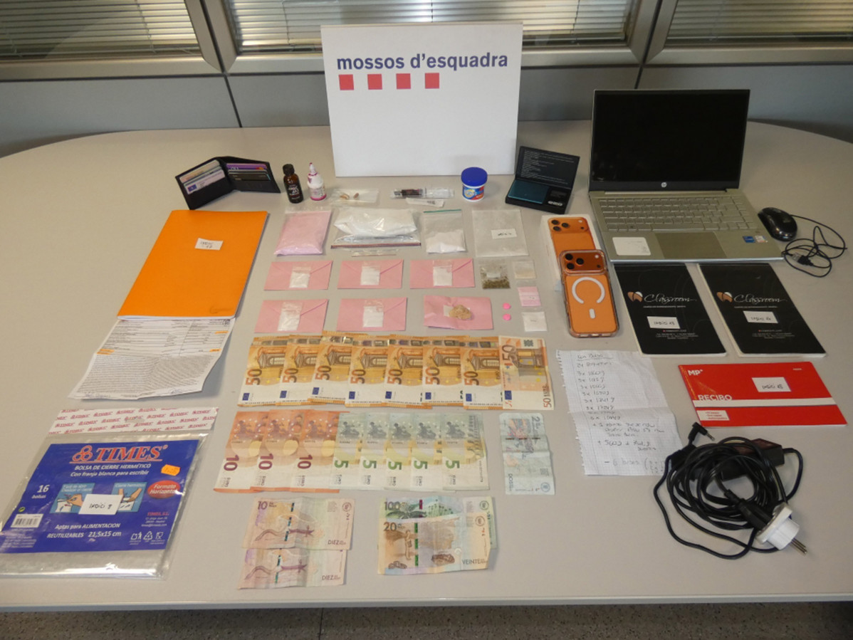 Elementos intervenidos en la detención y en el domicilio del individuo