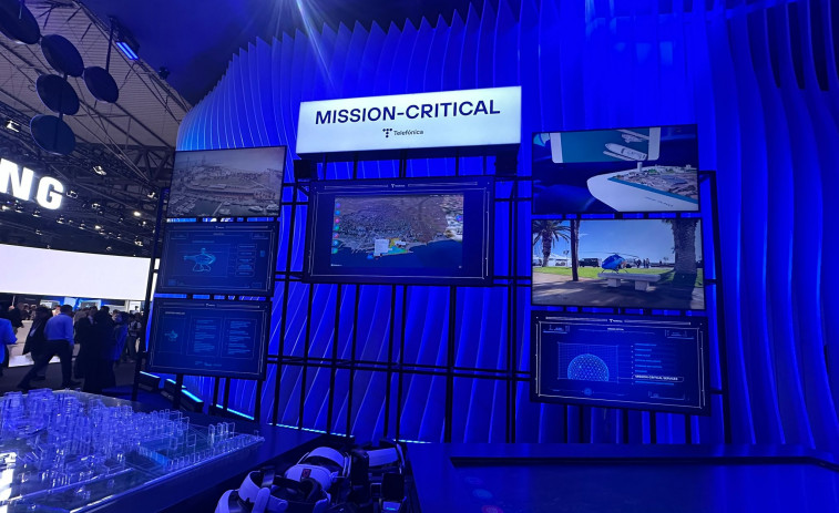 Telefónica ensaya en el MWC cómo salvar vidas cuando una catástrofe deja incomunicada una ciudad