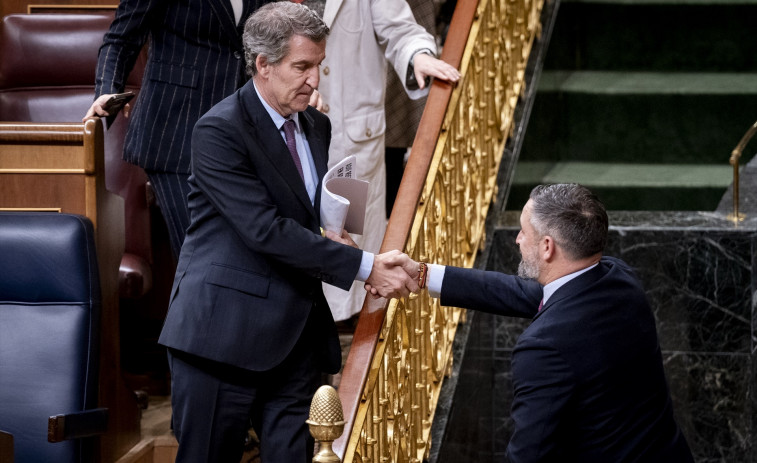 Los patriotas Feijóo y Abascal, los sumisos de Trump