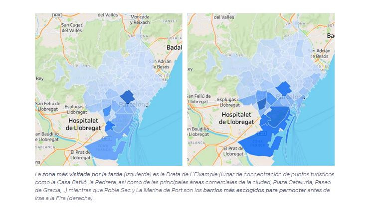 La herramienta Smart Steps confirma que la Dreta de l’Eixample es la zona de ocio más visitada al salir del MWC