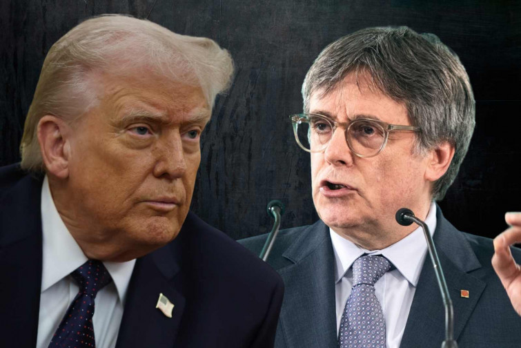 Puigdemont debate alinearse con Trump para conseguir la independencia de Catalunya