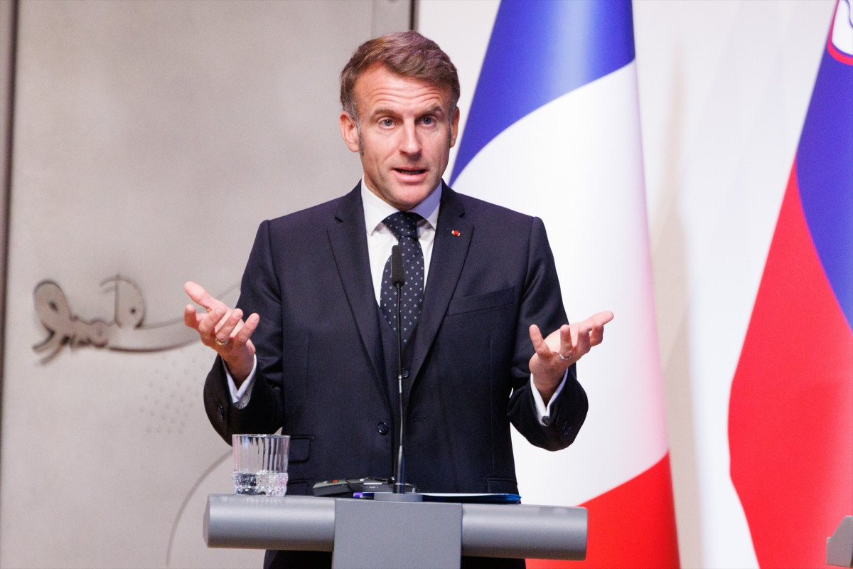 EuropaPress 7044328 21 october 2025 slovenia ljubljana french president emmanuel macron speaks