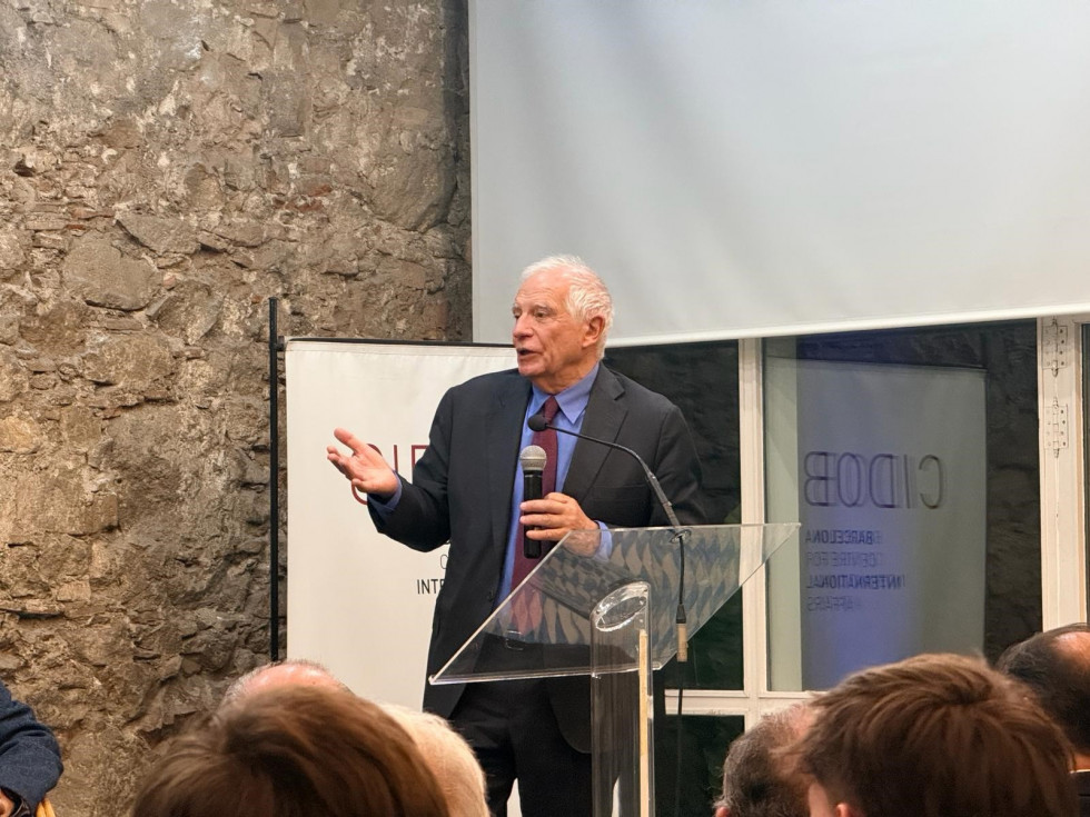 El ex alto representante de la UE para Asuntos Exteriores y Política de Seguridad y presidente del Cidob, Josep Borrell.