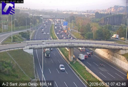 Fuertes retenciones en varias carreteras del Baix Llobregat durante la hora punta de este viernes