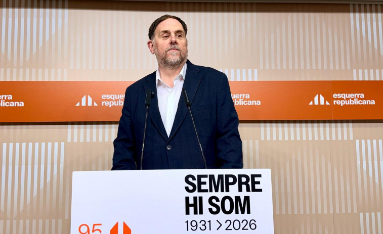 Oriol Junqueras celebra desde ERC la retirada de los Presupuestos catalanes