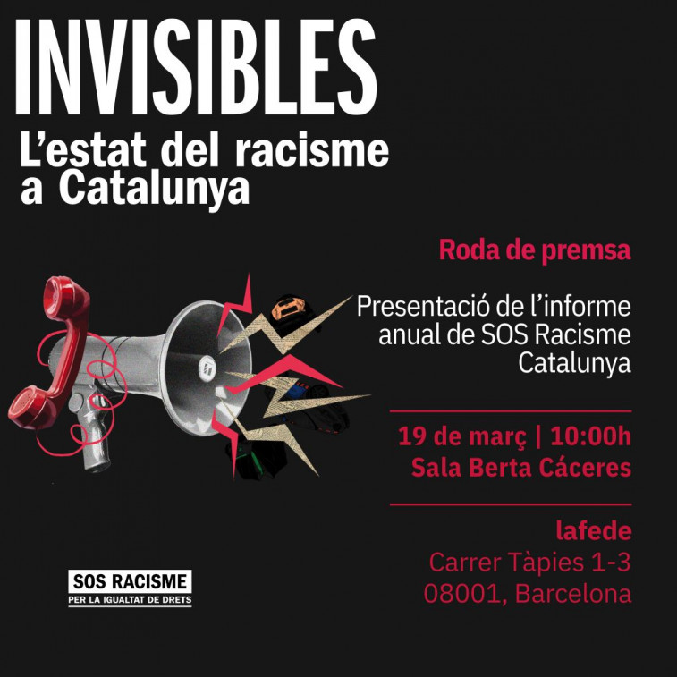 SOS Racisme destapa que la mayoría de episodios racistas no llega a denunciarse en Catalunya