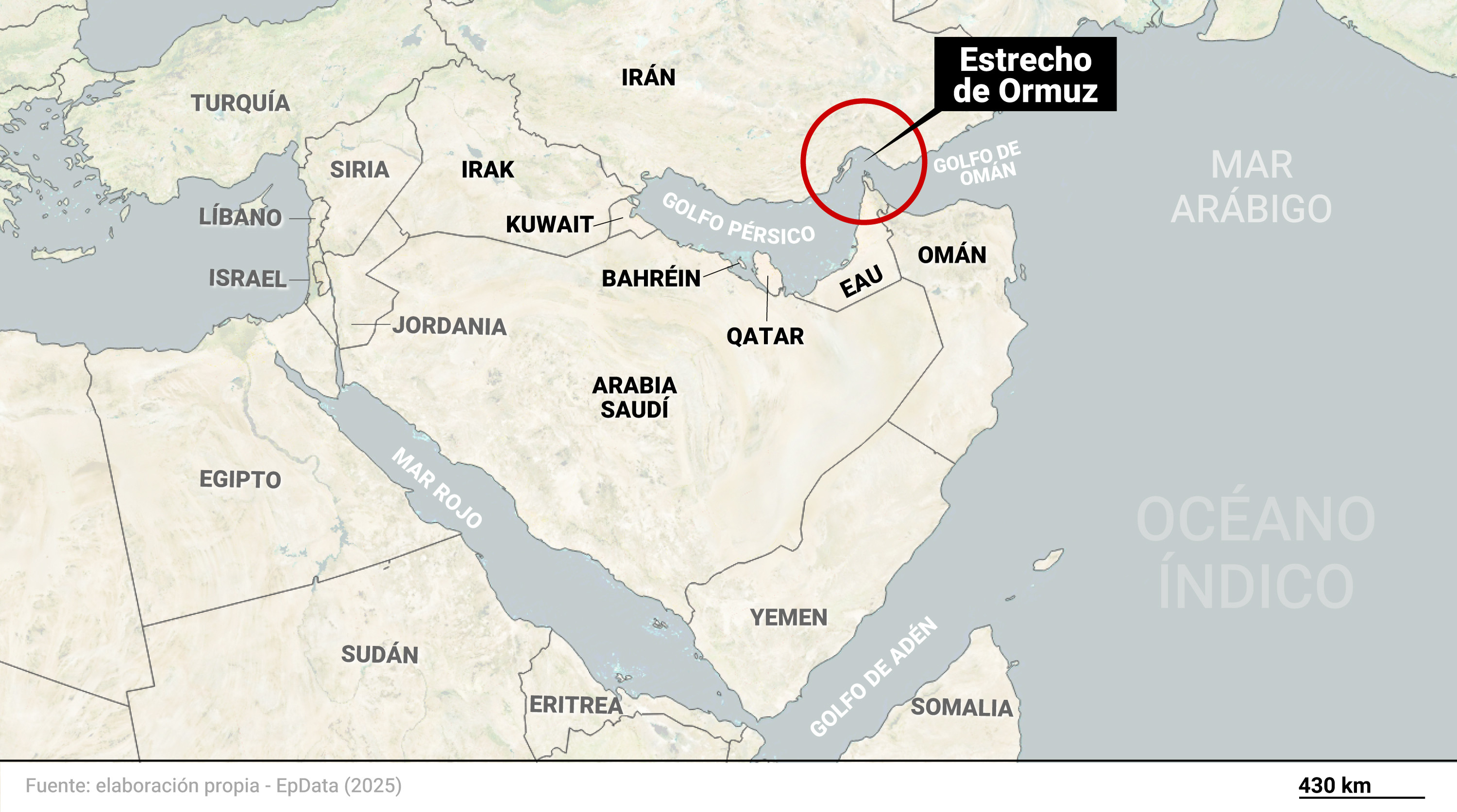 EuropaPress 6817810 mapa localizacion estrecho ormuz paises rodean golfo persico estrecho ormuz (2)