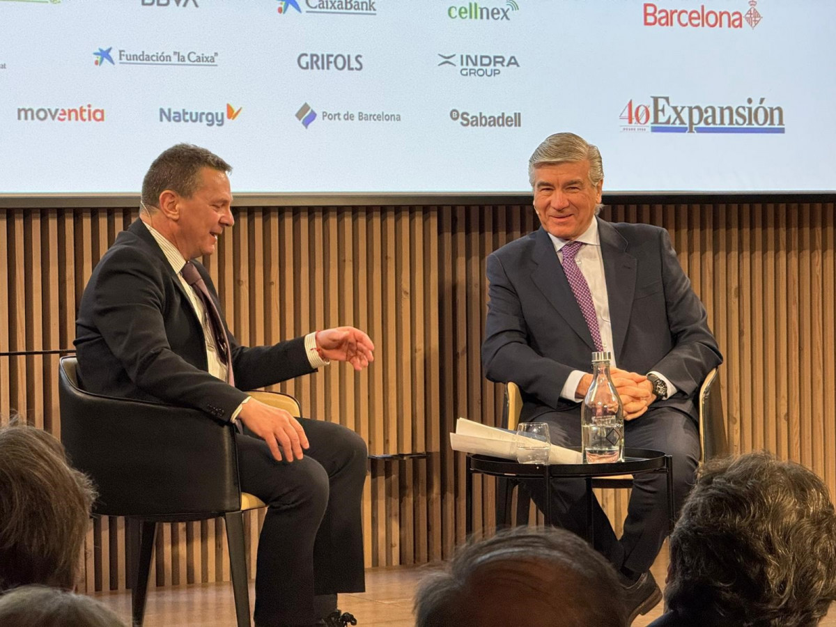 El presidente de Naturgy, Francisco Reynés, en el 'Gran Encuentro Expansión Catalunya', organizado este lunes por Expansión en el Recinte Modernista de Sant Pau de Barcelona