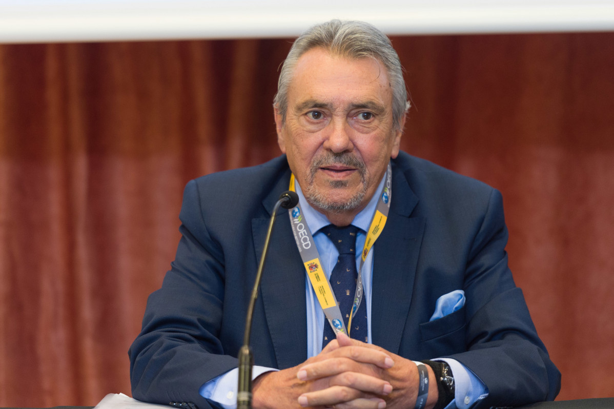 Archivo - Escudero en 2022 durante la Cumbre sobre Movilidad Internacional Segura, en Ibiza