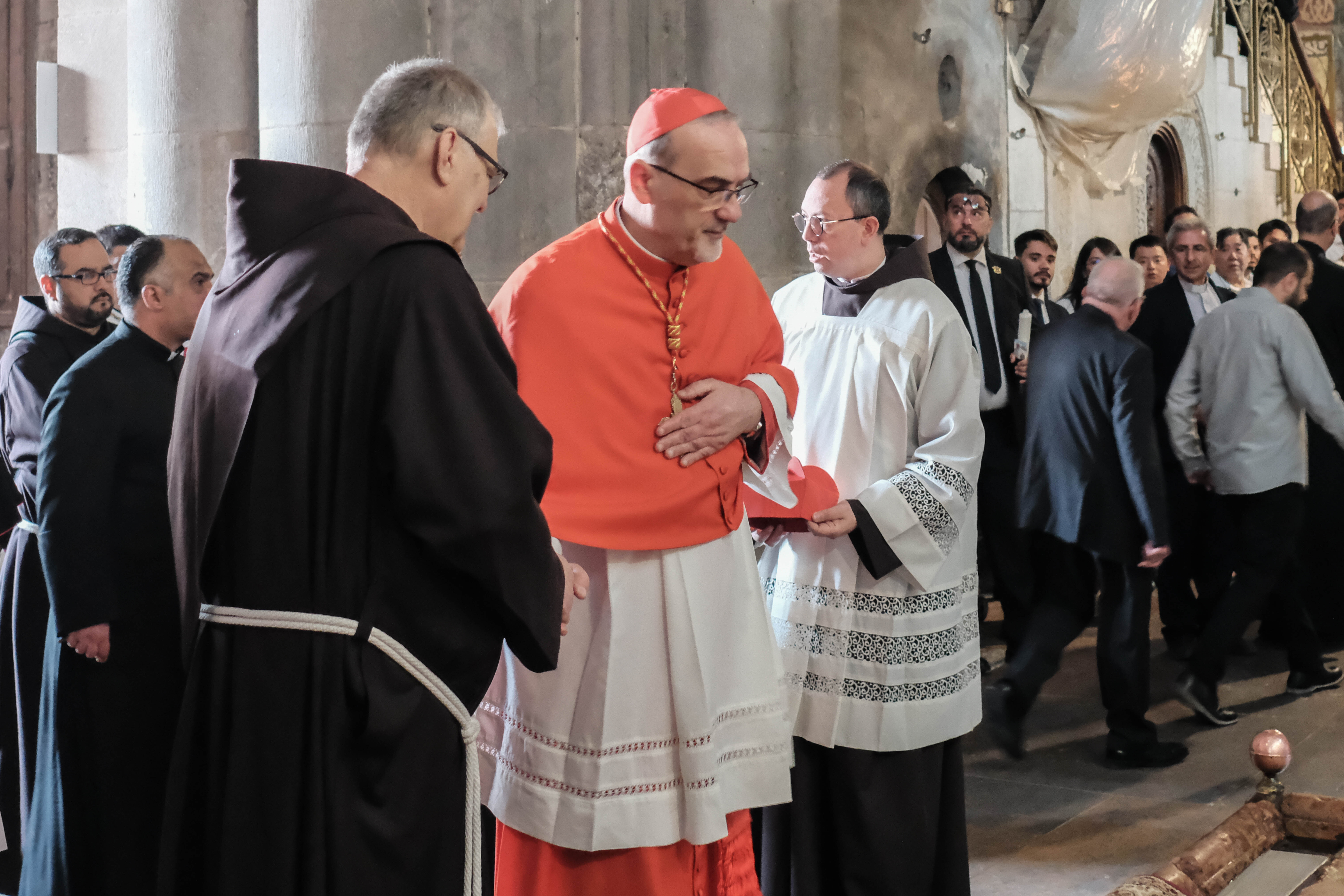 EuropaPress 7404513 april 23 2025 jerusalem israel the latin patriarch of jerusalem cardinal