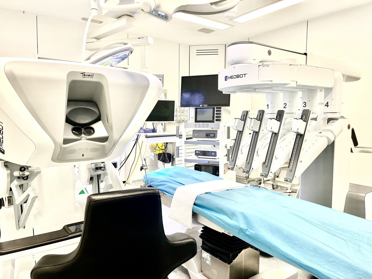 Robot en el hospital de Igualada