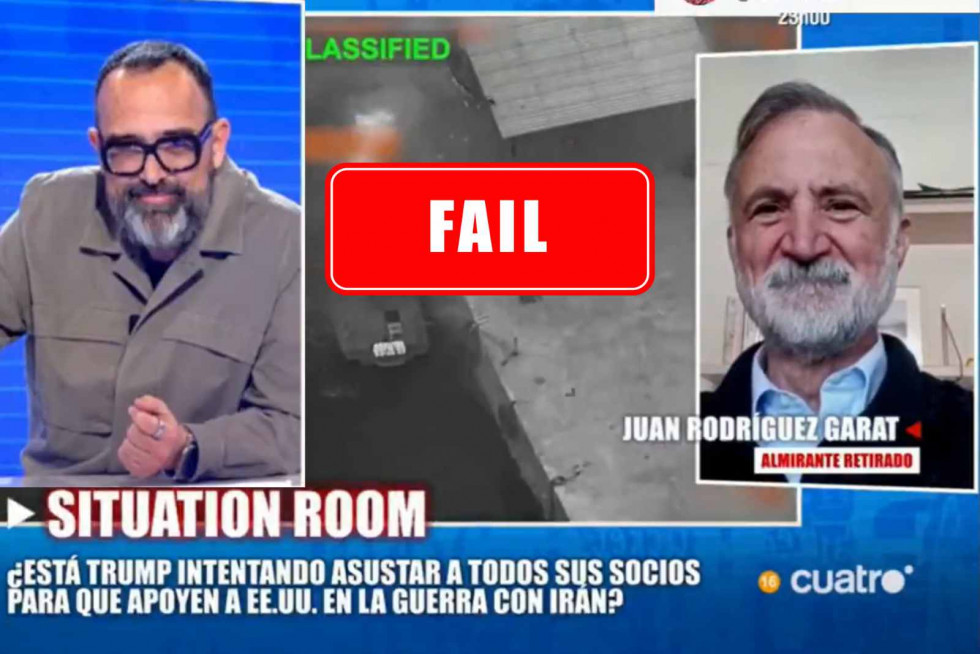 Risto Mejide entrevistando al almirante Juan Rodríguez Garat en 'Todo es Mentira'