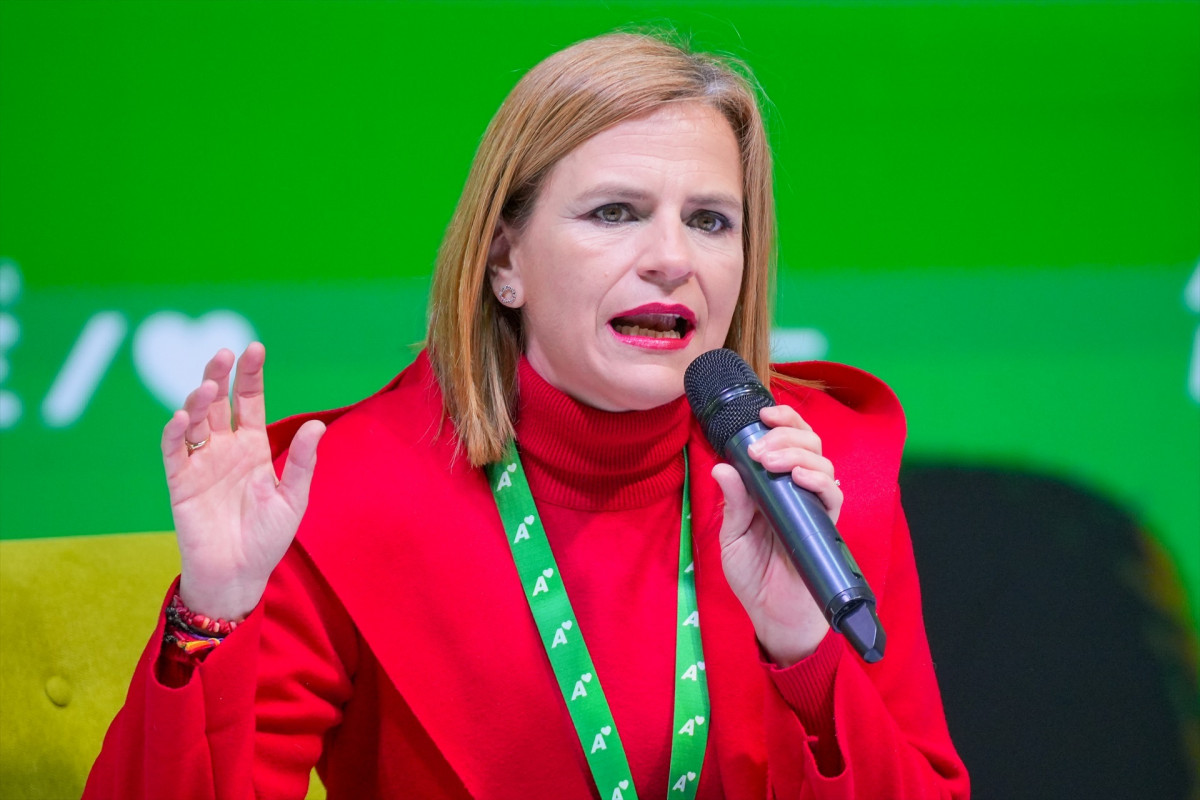 EuropaPress 6536112 secretaria igualdad psoe pilar bernabe interviene agora 22 febrero 2025