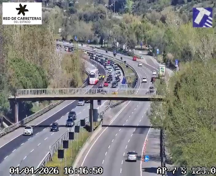 EuropaPress 7415429 estado circulacion ap 7 altura llinars valles barcelona