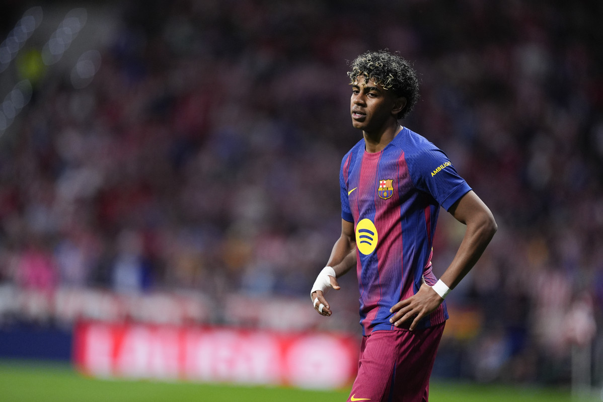 EuropaPress 7415705 lamine yamal of fc barcelona looks on during the spanish league laliga ea