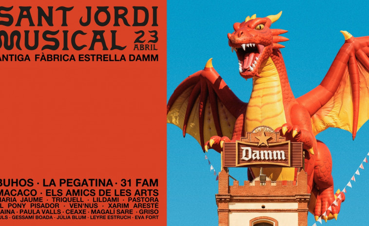 El Sant Jordi Musical de Estrella Damm promete un maratón de conciertos en Barcelona