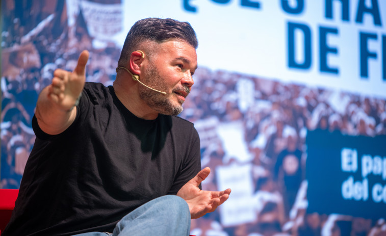 Rufián insta a ERC a liderar el frente de izquierdas y pone su cargo a disposición del partido