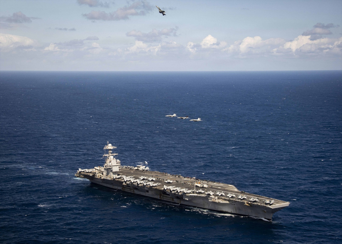 EuropaPress 7443918 april 2026 uss gerald ford international waters the ford class aircraft