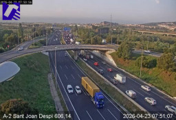 Fuertes retenciones en el Baix Llobregat complican la entrada a Barcelona en hora punta