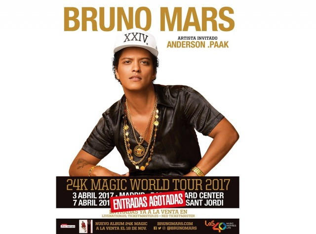 ​Bruno Mars se queda con los principales premios Grammy