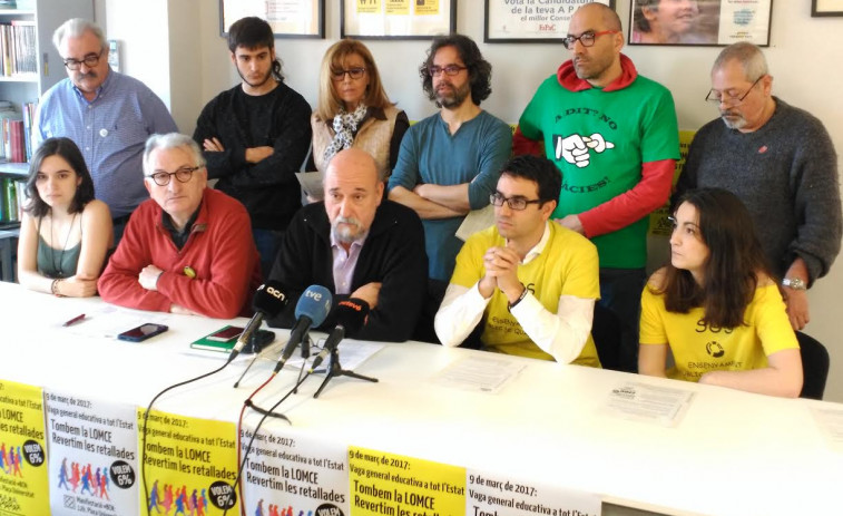 Nueva huelga general de educación contra la LOMCE y los recortes el próximo 9 de marzo