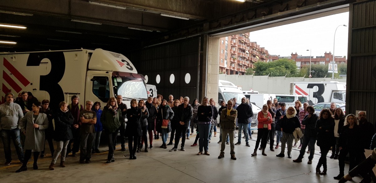 Trabajadores tv3 asamblea