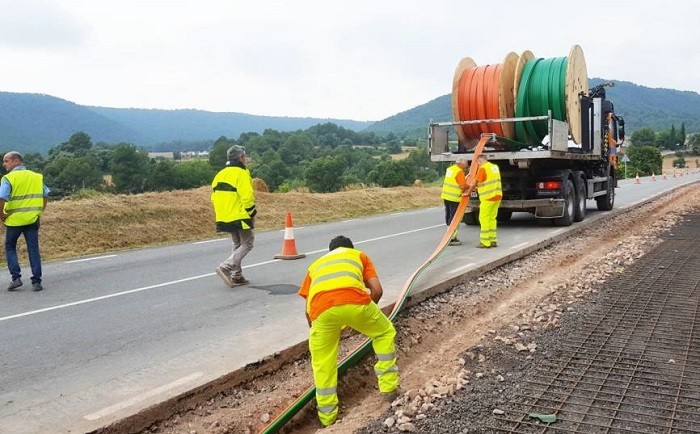 Trabajos de cableado de fibra u00f2ptica Diputaciu00f3 de Barcelona
