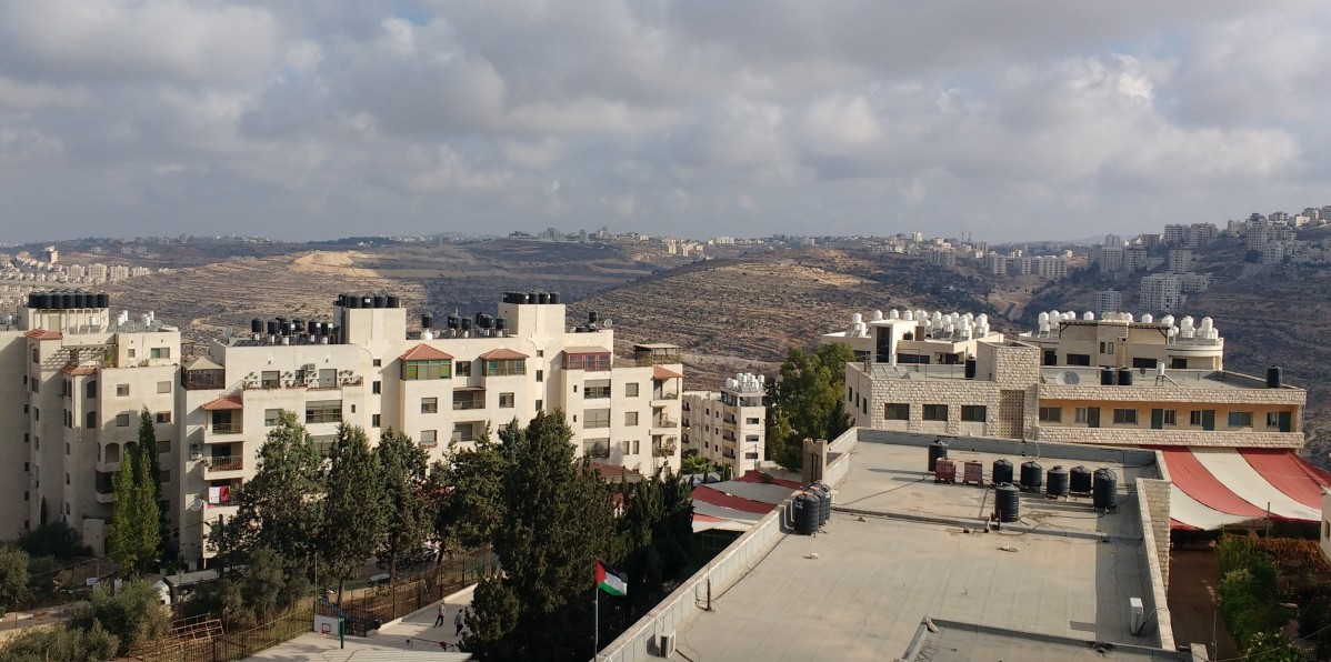 Tanques de agua en Palestina