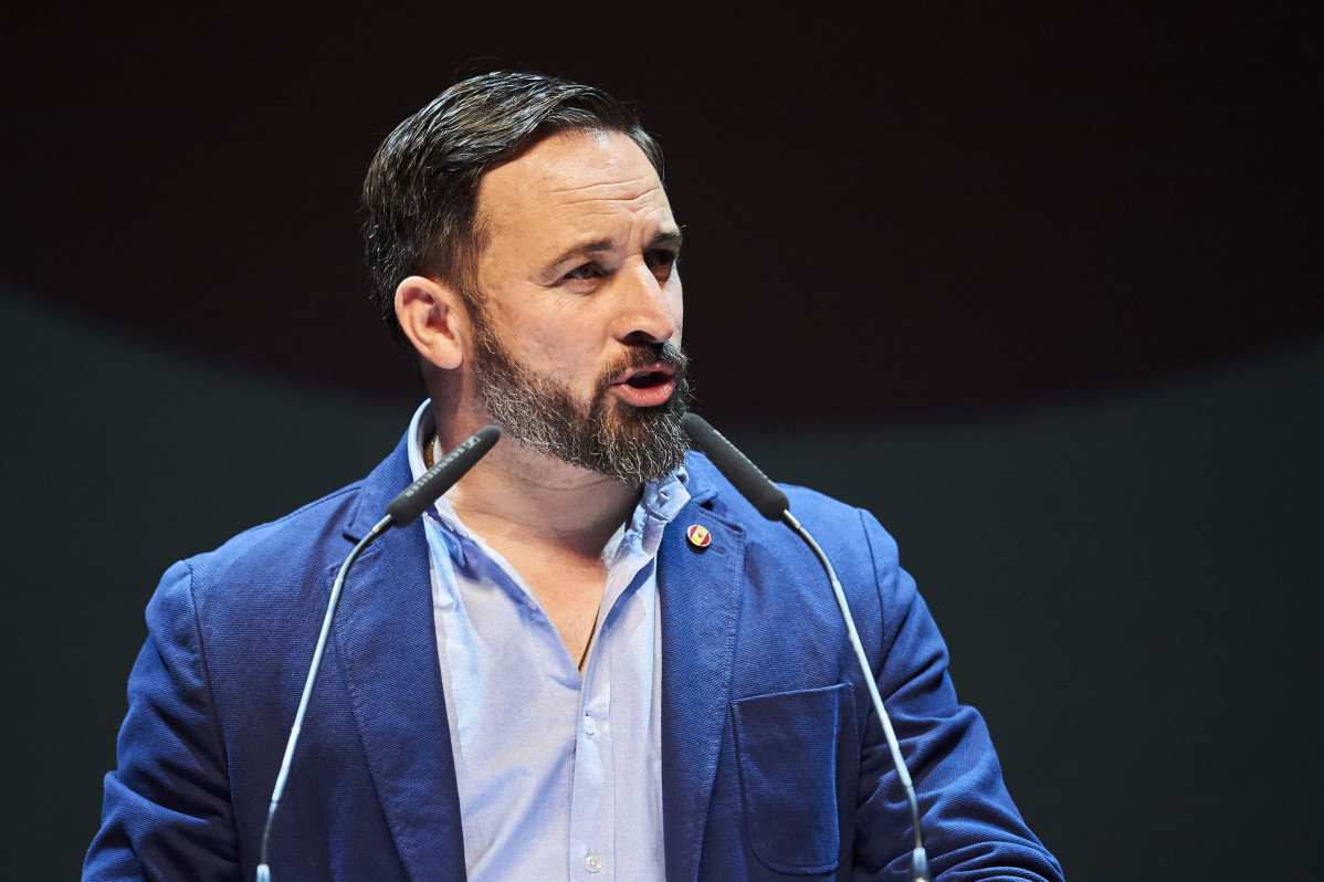 Santiago Abascal y Rocío Monasterio intervienen en un acto público