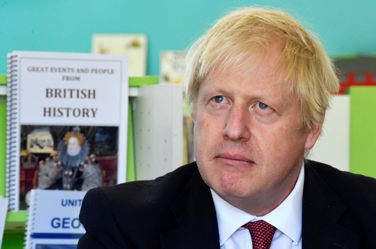 Boris Johnson en la escuela