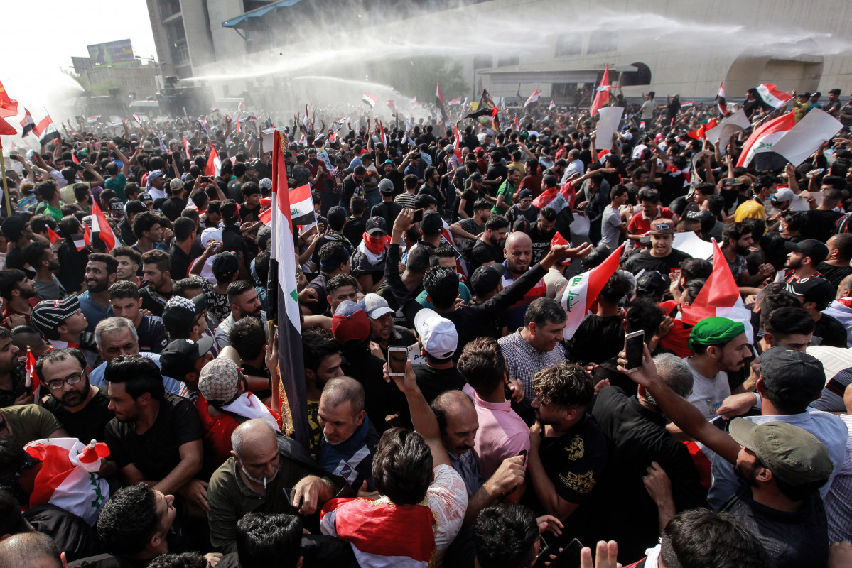 Manifestaciu00f3 contru00e0ria al Gobierno en Irak