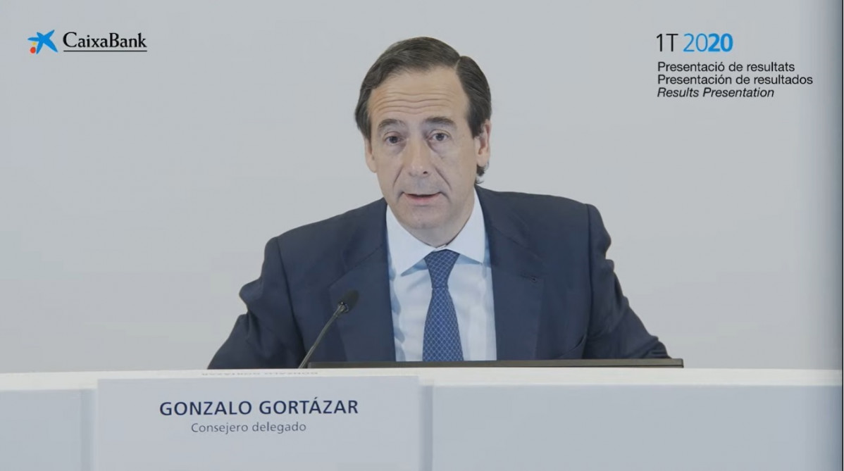 El Consejero Delegado de CaixaBank, Gonzalo Gortázar
