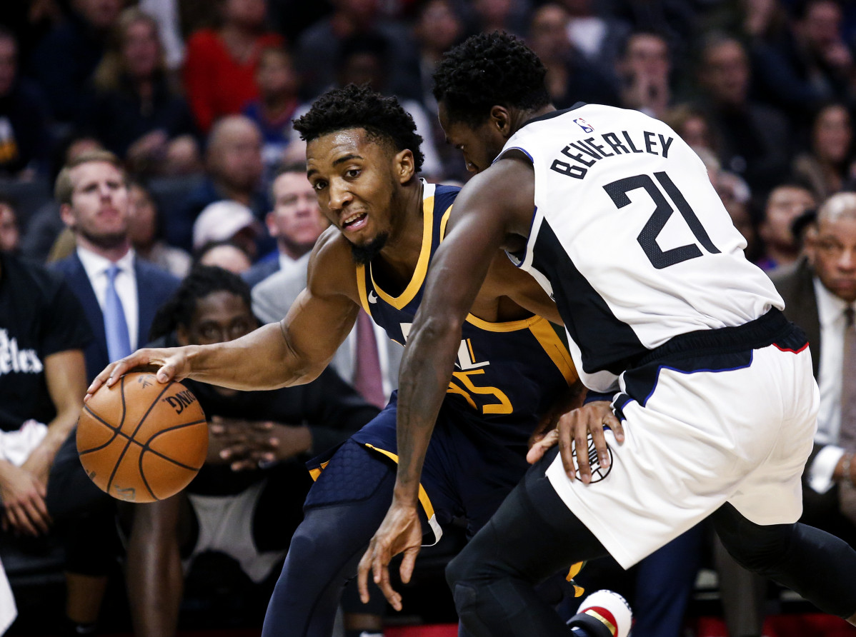 Un partido de la NBA entre los Utah Jazz y Los Angeles Clippers.