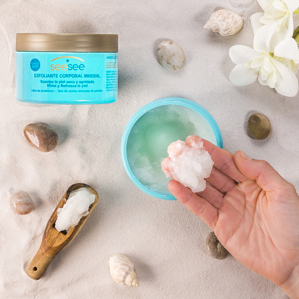 FOTOGRAFÍA Exfoliante corporal mineral Seesee disponible en la secciu00f3 Perfumería de Mercadona (1)