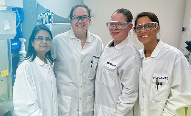 Trabajadoras de Novavax en una imagen de la web de la firma