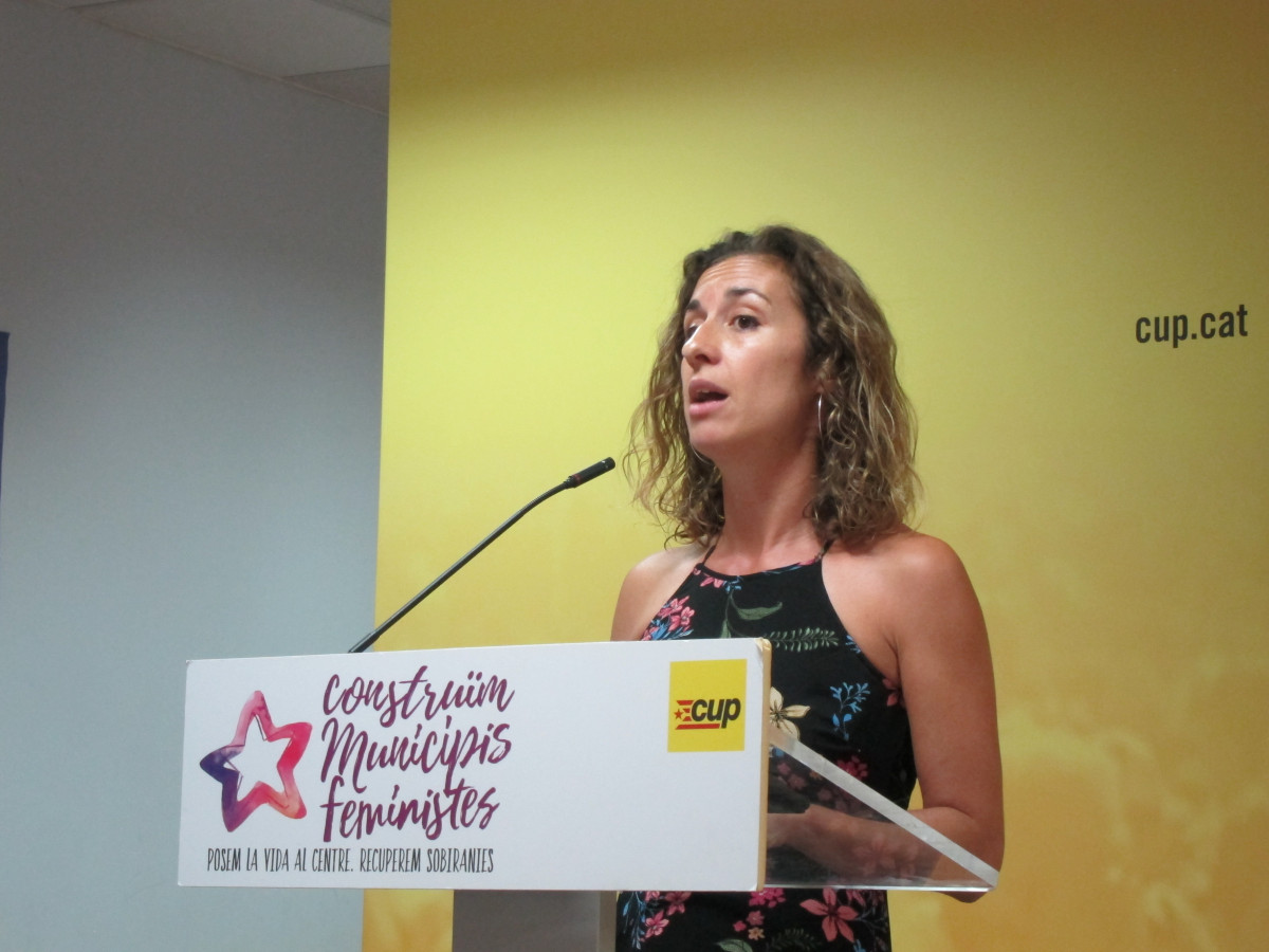 La Portavoz del Secretariado Nacional de la CUP, Laia Estrada