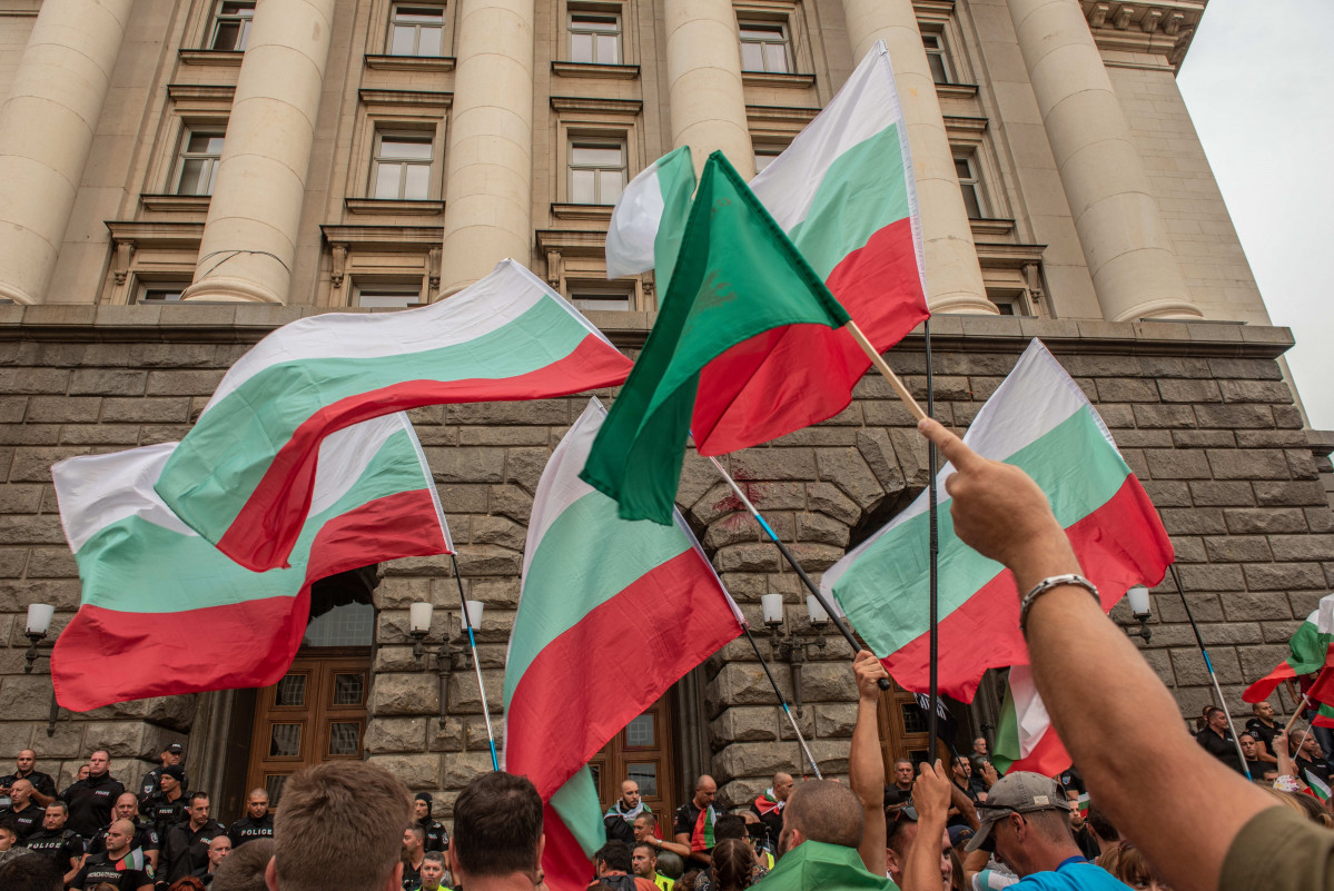 Archivo - Archivo - Banderas de Bulgaria.
