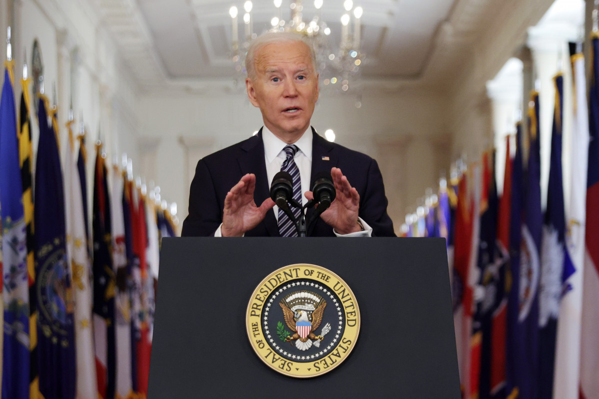 El presidente de Estados Unidos, Joe Biden, en super primer discurso a la nación.