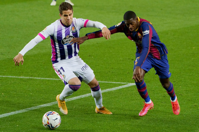 EuropaPress 3633533 05 april 2021 spain barcelona barcelona ousmane dembele and valladolids