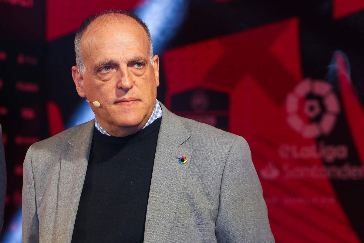 Archivo - Javier Tebas, presidente de Laliga