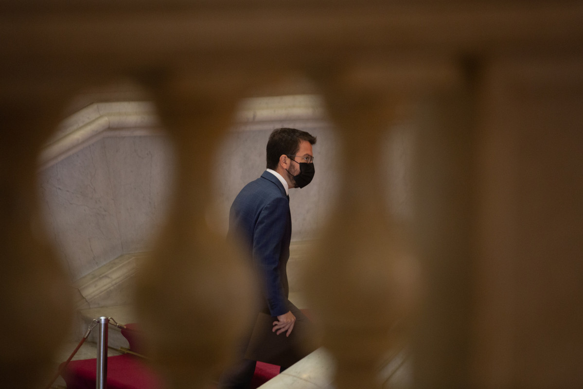 Archivo - Los candidatos de ERC a la Presidencia de la Generalitat, Pere Aragonés, en una imagen de archivo.