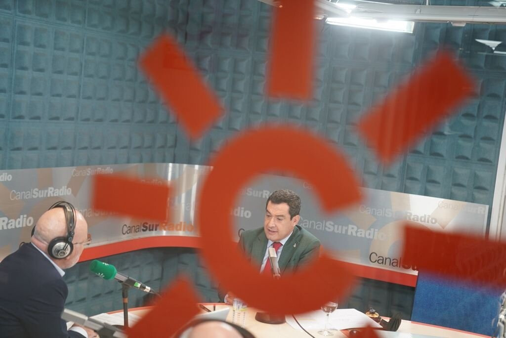 El president de la Junta d'Andalusia, Juanma Moreno, Juanma Moreno, aquest dilluns.