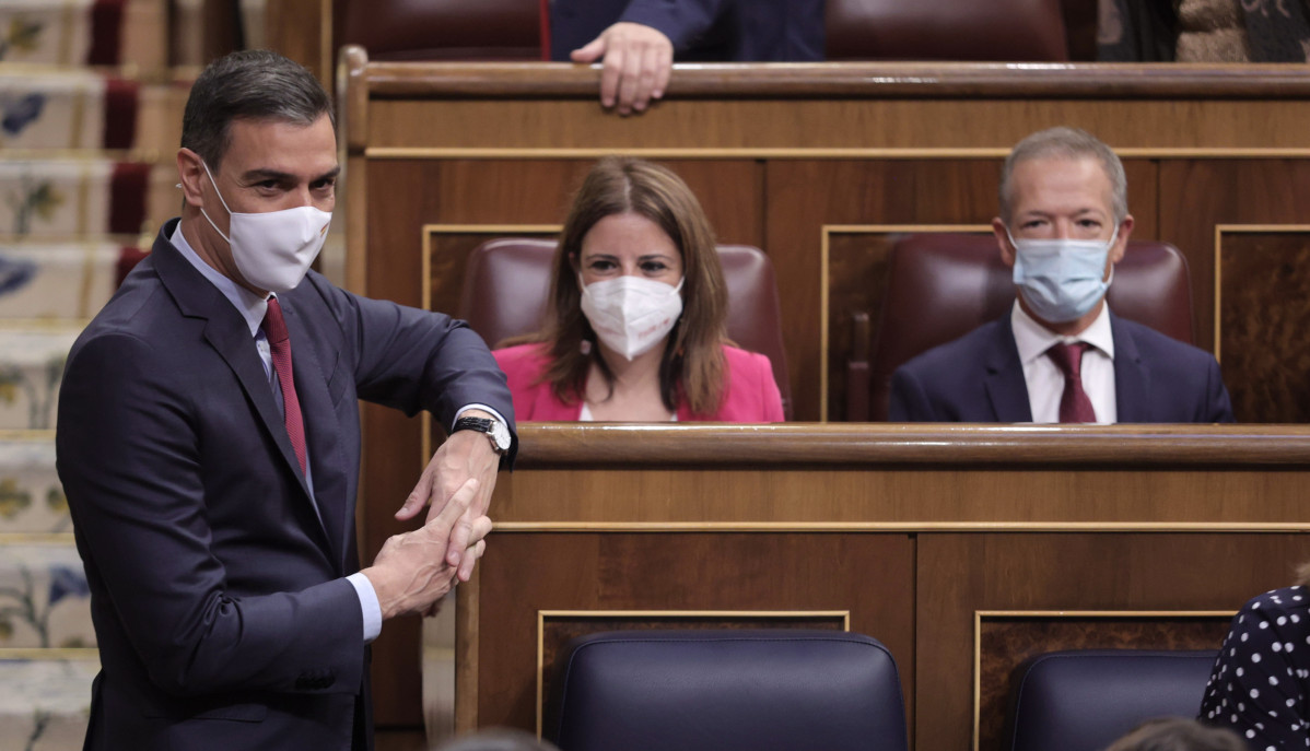 El president del Govern central, Pedro Sánchez, al Congrés dels Diputats