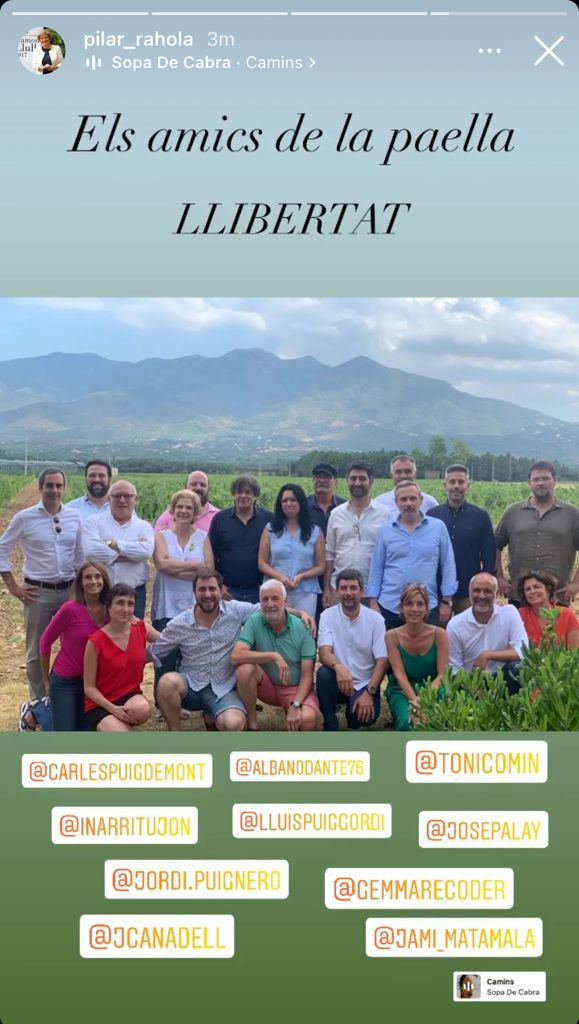 Paella rahola Puigdemont catalunya norte atpilar rahola